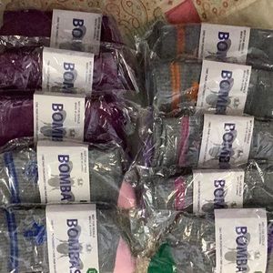 10 pair women’s Bombas socks in various colors NWT
